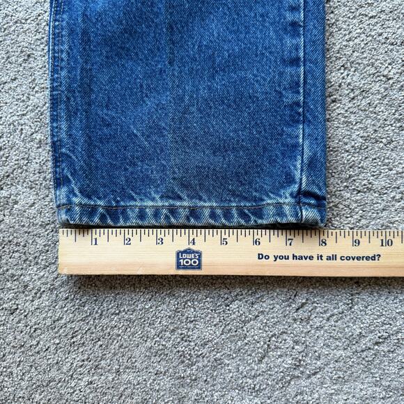 Carhartt Jeans Mens 35x32 Blue Denim Relaxed Fit Cotton Workwear B160 DST - Picture 6 of 8